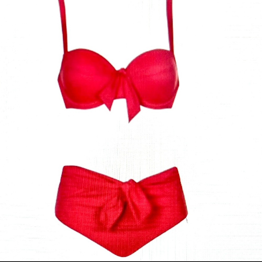 NWT ‼️SALE ‼️ Seductive Red Retro Bikini by Opera Swim Size 10